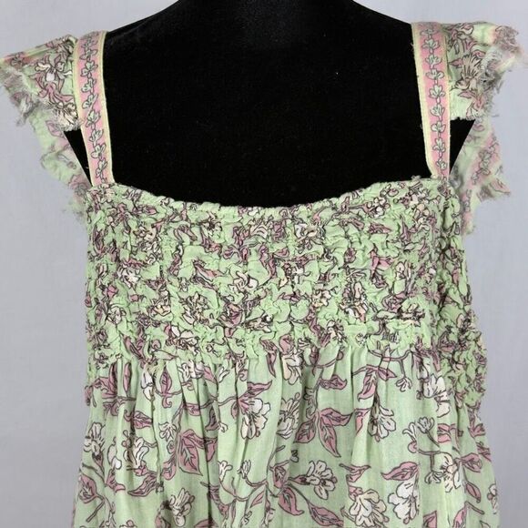 Free People NWT Nala Printed Babydoll Top - Women’s L - Picture 6 of 10